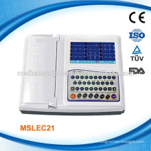 MSLEC21W ISO CE 12 canaux numérique portable EKG Machines / ECG Machine